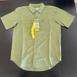 Orvis Men's Sage Green Casual Button-Down‎ Shirt Lightweight Cotton Small NWT